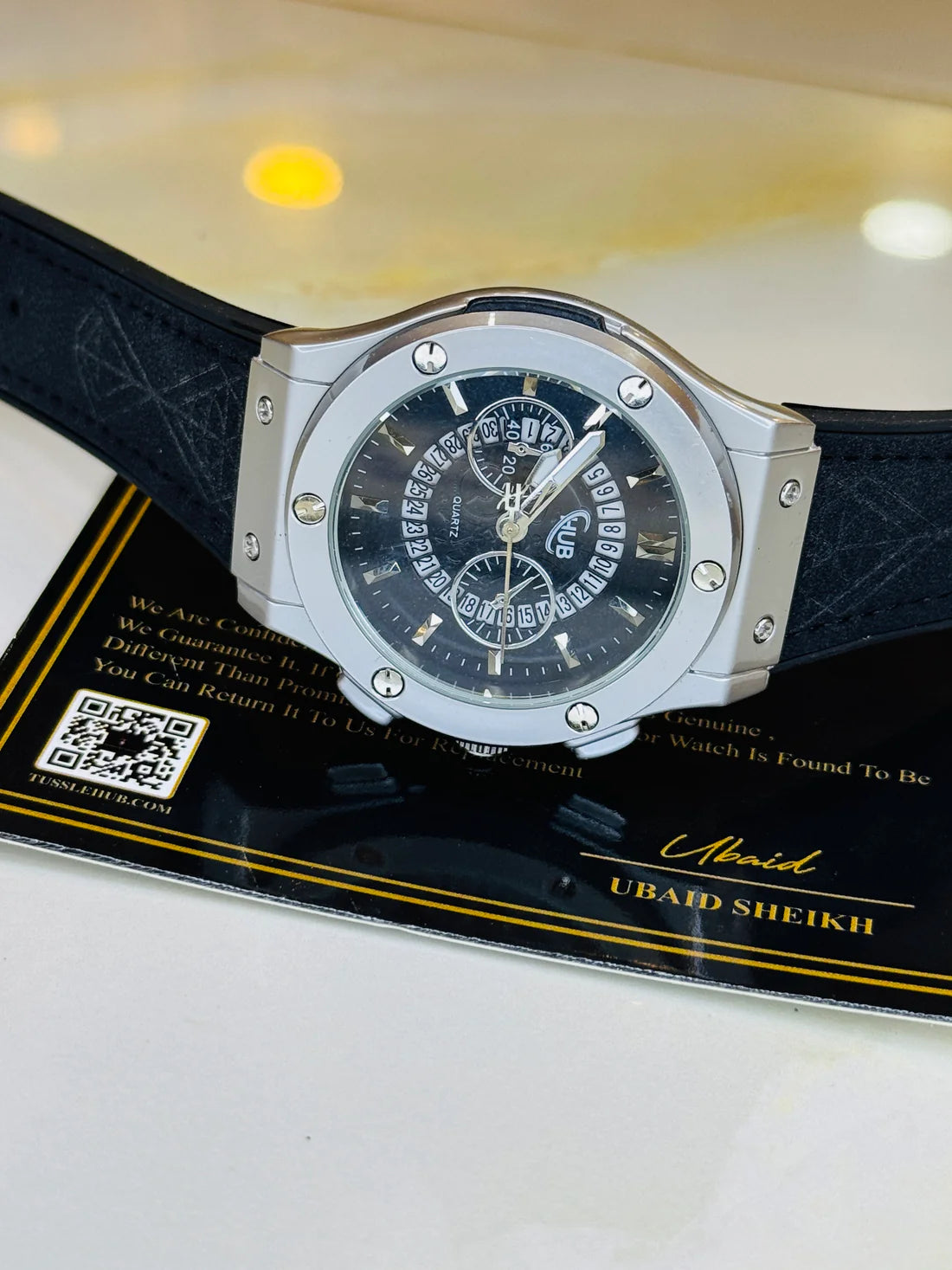 HUB Geneve Men’s Analog Watch – Premium Style, Timeless Design