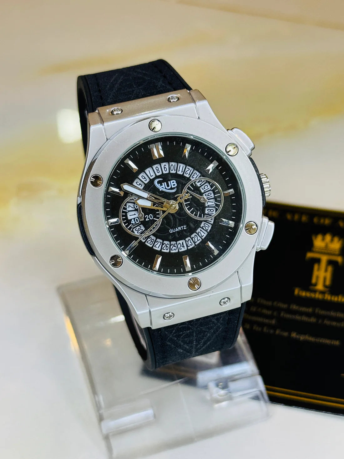 HUB Geneve Men’s Analog Watch – Premium Style, Timeless Design